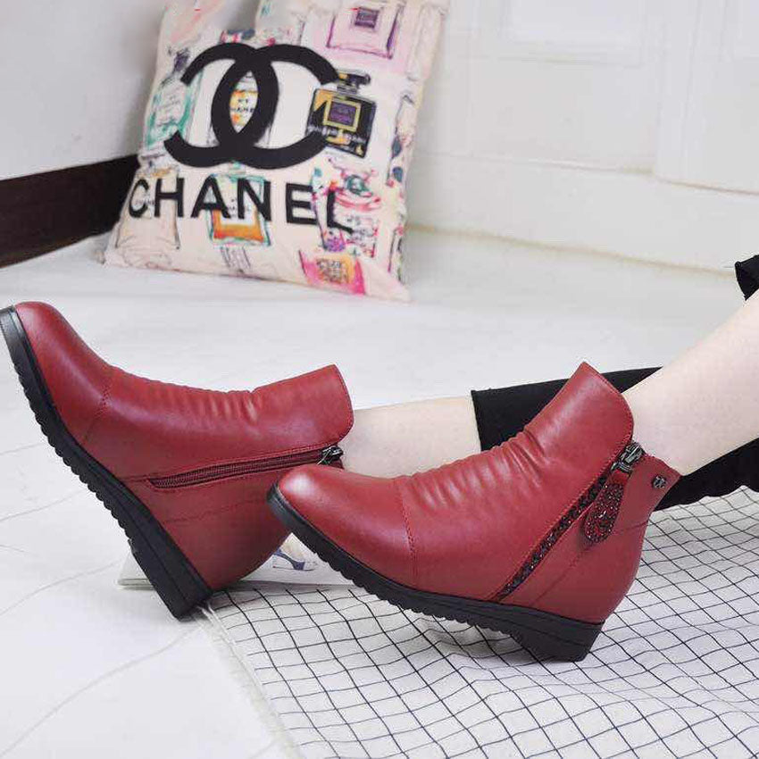 WEDGE LEATHER BIG SIZE ANKLE BOOTS ตอบโจทย์ไซส์ใหญ่ ใส่แล้วฟินสุด