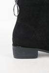 รองเท้าบูทกันหนาว ส้นสูงแต่งซิปหลัง - Pointed Toe Mid Heel Ankle Boots