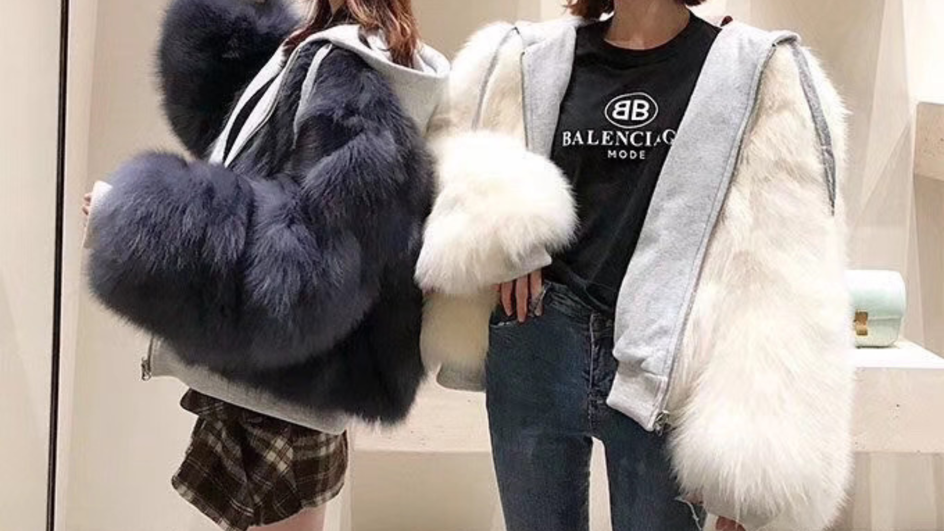 Oversized Fur Jacket ทรงหลวมแต่อบอุ่น