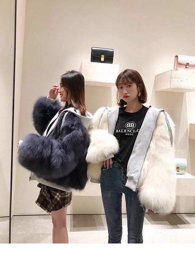 เสื้อแจ็คเก็ตกันหนาวแบบหนา  - Wool Thick Sweater Jacket