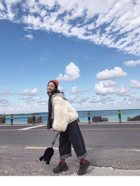 เสื้อแจ็คเก็ตกันหนาวแบบหนา  - Wool Thick Sweater Jacket