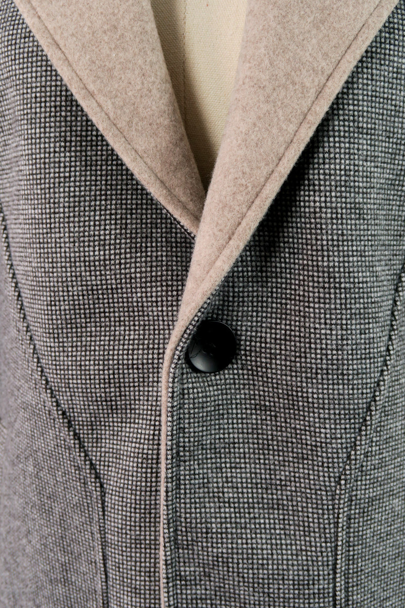 เสื้อโค้ทผ้าวูลกันหนาว  - Long-Sleeved Wooleb Coat