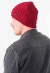 หมวกไหมพรมถักลายเปีย บุขนด้านในสำหรับกันหนาว No.688 - Unisex Cable Knit Fleece Lining Knit Beanie Ski Hat
