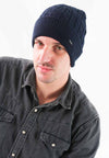 หมวกไหมพรมถักลายเปีย บุขนด้านในสำหรับกันหนาว No.688 - Unisex Cable Knit Fleece Lining Knit Beanie Ski Hat