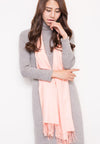 ผ้าพันคอแคชเมียร์แต่งพู่ ขนาด 71x27'' สำหรับชายหญิง - Unisex Cashmere Scarf Wool Wrap Shawl