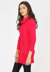 เสื้อไหมพรมคอเต่าทรงยาว No.8742- Basic Slim Turtleneck Long Sweater