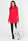 เสื้อไหมพรมคอเต่าทรงยาว No.8742- Basic Slim Turtleneck Long Sweater