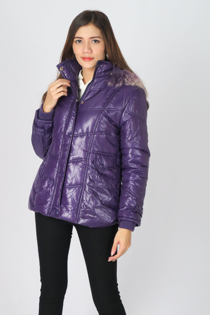 เสื้อโค้ทดาวน์กันหนาว - Windproof Slim fit Chevron Down Coat