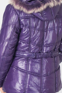 เสื้อโค้ทดาวน์กันหนาว - Windproof Slim fit Chevron Down Coat