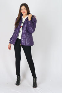 เสื้อโค้ทดาวน์กันหนาว - Windproof Slim fit Chevron Down Coat