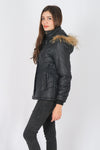 เสื้อโค้ทดาวน์กันหนาว - Windproof Slim fit Chevron Down Coat