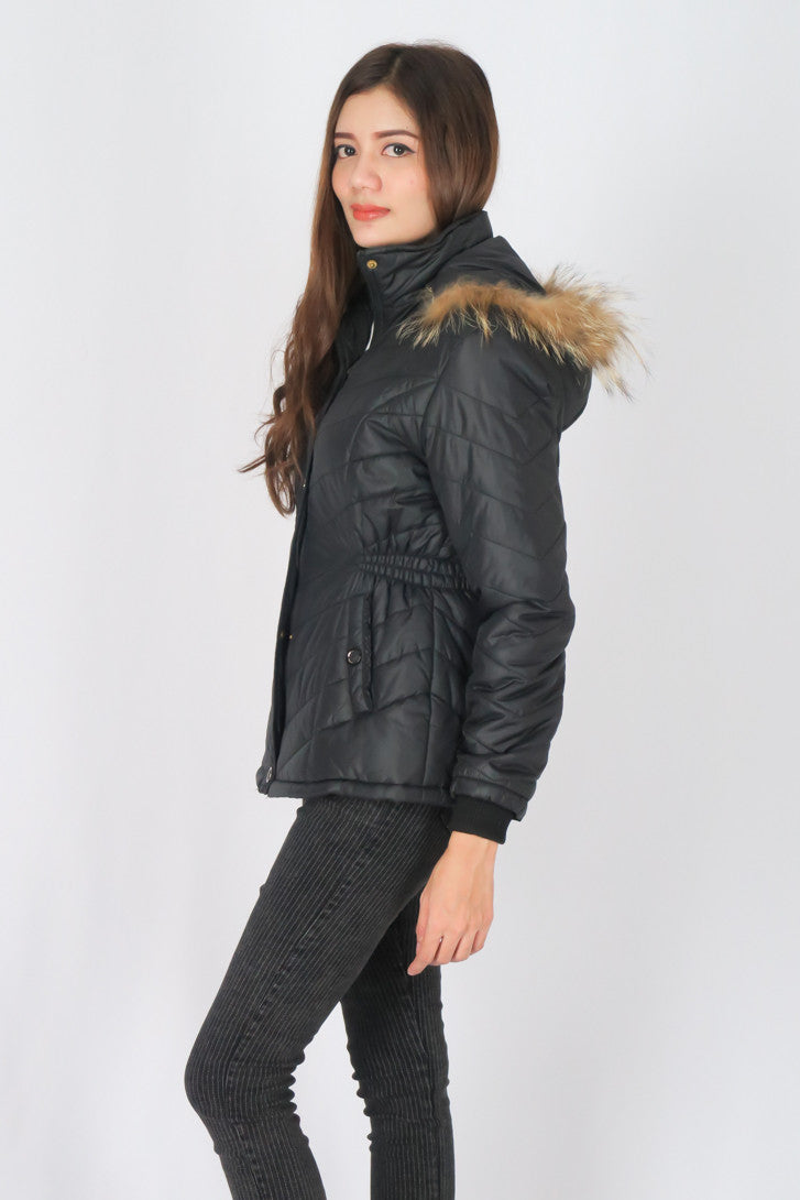 เสื้อโค้ทดาวน์กันหนาว - Windproof Slim fit Chevron Down Coat