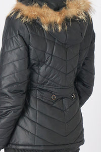 เสื้อโค้ทดาวน์กันหนาว - Windproof Slim fit Chevron Down Coat