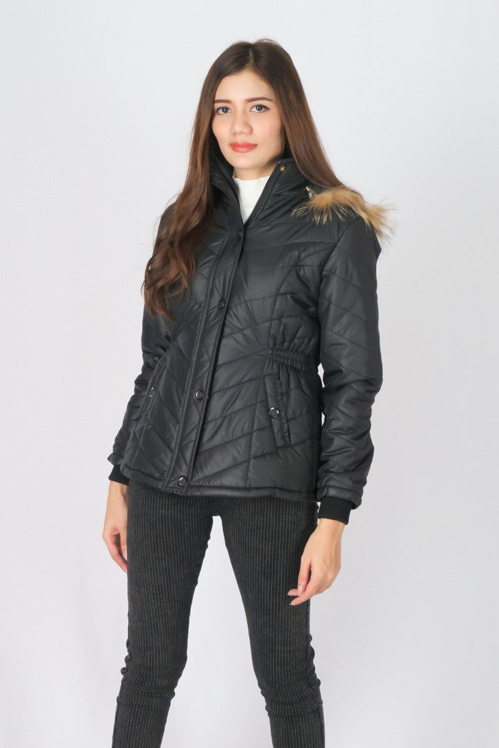 เสื้อโค้ทดาวน์กันหนาว - Windproof Slim fit Chevron Down Coat