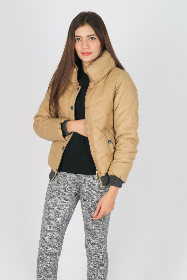 เสื้อแจ็คเก็ตดาวน์กันหนาว - Slim Fit Hooded Down Jacket