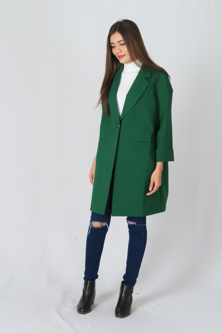 เสื้อโค้ทคอปก Duluxe - Duluxe Lapel Wool Blend Coat