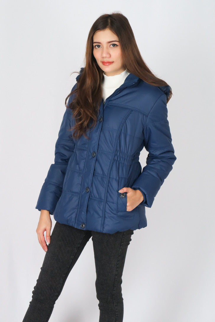 เสื้อโค้ทดาวน์กันหนาว - Windproof Slim fit Chevron Down Coat