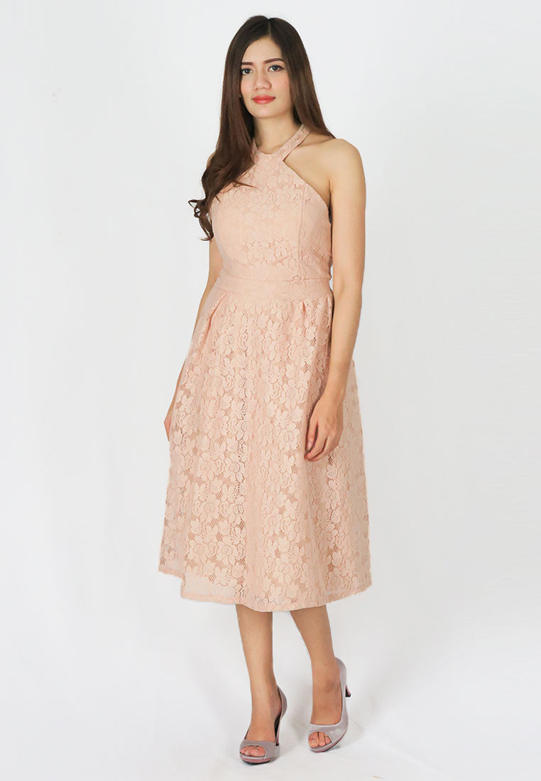 เดรสลูกไม้ - Grecian Lace A-Line Dress