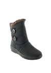รองเท้าบูทกันหนาวแต่งกระดุมขนเฟอร์ 1602- Waterproof Button Faux Fur Lined Winter Boots