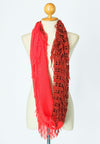 ผ้าพันคอไหมพรมทรงอินฟินิตี้ทูโทน - Warm Knit Infinity Scarf With Tassels