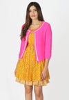 เสื้อคลุมไหมพรมตัวสั้นแต่งมุกแถว - Crop Knit Wool Cardigan with Pearl Row