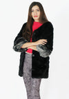 เสื้อโค้ทขนเฟอร์ - 3/4 Sleeve Fur Coat