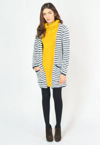 เสื้อไหมพรมคอเต่าทรงยาว No.8742- Basic Slim Turtleneck Long Sweater