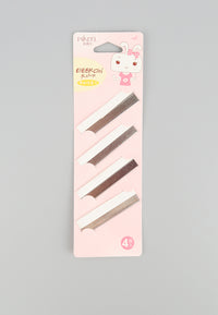 ใบมีดกันคิ้ว สเตนเลสสตีล 4 ชิ้น - feather Cut Stainless X 4 Pcs Blade Hair Styling Razor (Japan)