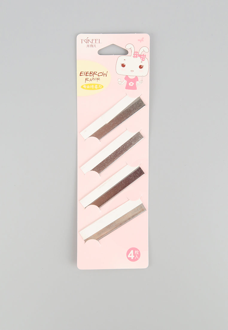ใบมีดกันคิ้ว สเตนเลสสตีล 4 ชิ้น - feather Cut Stainless X 4 Pcs Blade Hair Styling Razor (Japan)