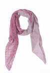 ผ้าพันคอปักลายผสมลายถัก - Shawl Lace Embroidered Scarf