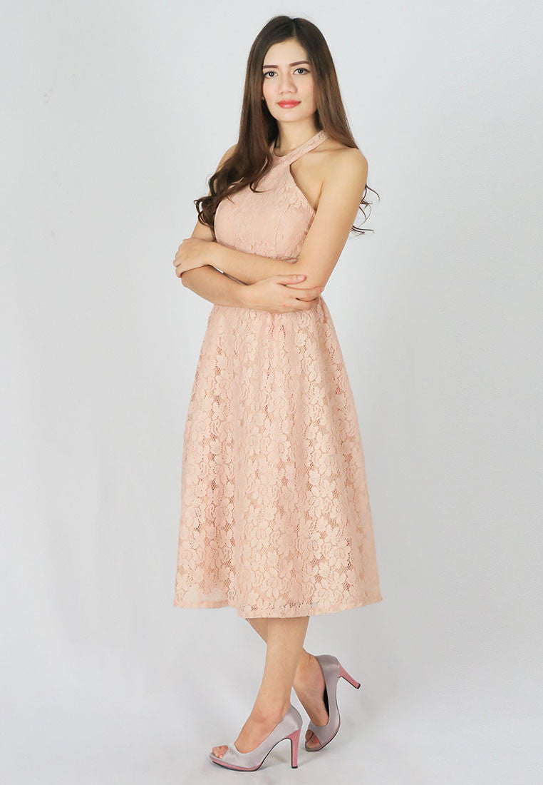เดรสลูกไม้ - Grecian Lace A-Line Dress