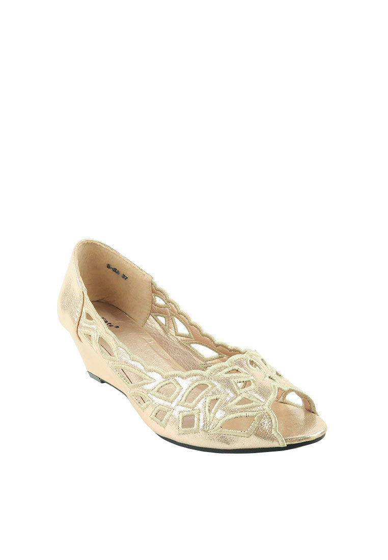 รองเท้าคัตชูส้นเตี้ยแต่งโบว์ - Mid-Heel Comfort Slip-On Loafers Shoes