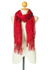 ผ้าพันคอซิลค์ - Reindeer Tassel Silk Shawl Scarf