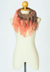 ผ้าพันคอไหมพรมทรงอินฟินิตี้ทูโทน - Warm Knit Infinity Scarf With Tassels