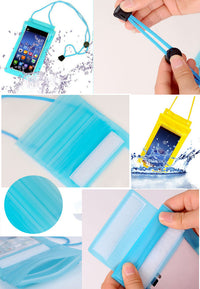 ซองกันน้ำสำหรับมือถือ IPhone,Sumsung แบบล็อค 3 ชั้น  - 2 Pieces Touchscreen Waterproof Universal Bag for Iphone/Sumsung