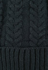 หมวกไหมพรมถักลายเปีย บุขนด้านใน H012- Unisex Cable Knit Fleece Lining Knit Beanie Ski Hat