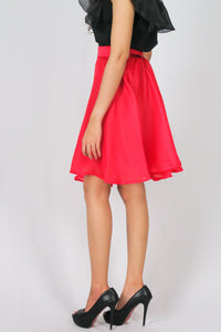 กระโปรงบานทรงวงกลม - Silk Curcle Midi Skirt