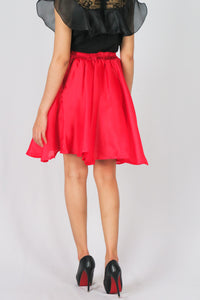 กระโปรงบานทรงวงกลม - Silk Curcle Midi Skirt