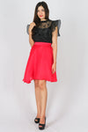 กระโปรงบานทรงวงกลม - Silk Curcle Midi Skirt