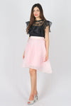 กระโปรงบานทรงวงกลม - Silk Curcle Midi Skirt