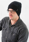 หมวกไหมพรมเเบบบุขนด้านใน H-146 - Wool Rib Beanie Hat
