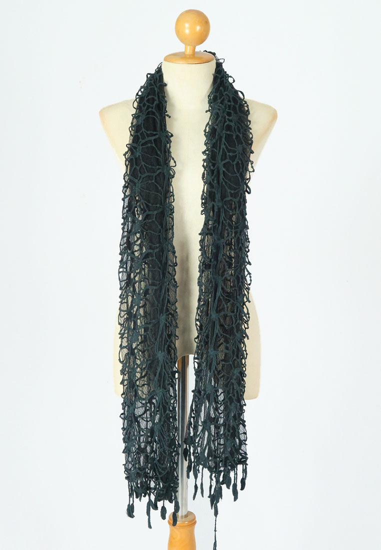 ผ้าพันคอลูกไม้ - Double Layers Lace Scarf