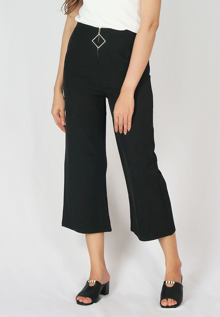 กางเกงขาบานซิปหน้า - High Rise Trousers