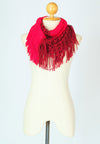 ผ้าพันคอไหมพรมทรงอินฟินิตี้ทูโทน - Warm Knit Infinity Scarf With Tassels