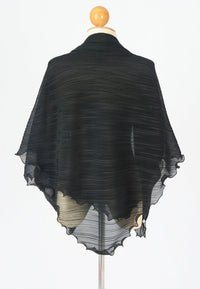 ผ้าพันคอชีฟองแบบพลีท - Pleated Chiffon Lightweight Wrap Scarf