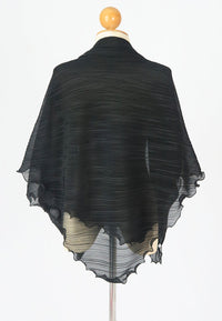 ผ้าพันคอชีฟองแบบพลีท - Pleated Chiffon Lightweight Wrap Scarf