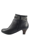 รองเท้าบูทหนังส้นสูง S279 - Genuine Leather Low Heel Ankle Boots