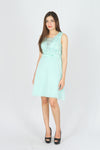 เดรสคอวีแขนในตัว - V-Neck Dress