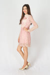 เดรสลูกไม้เเขนยาว - Long-sleeved Lace Dress