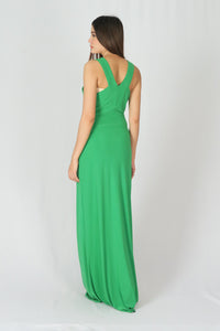 ชุดราตรียาว - Jersey Sequin Trim Evening Maxi Dress